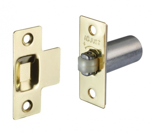 Adjustable Roller Catch Electroplated Brass